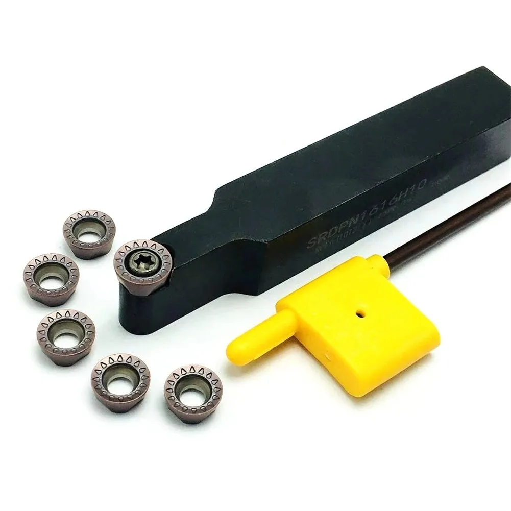 

Premium alloy steel SRDPN1616H10 turning tool holder with RPMW R5 turning insert for superior cutting performance