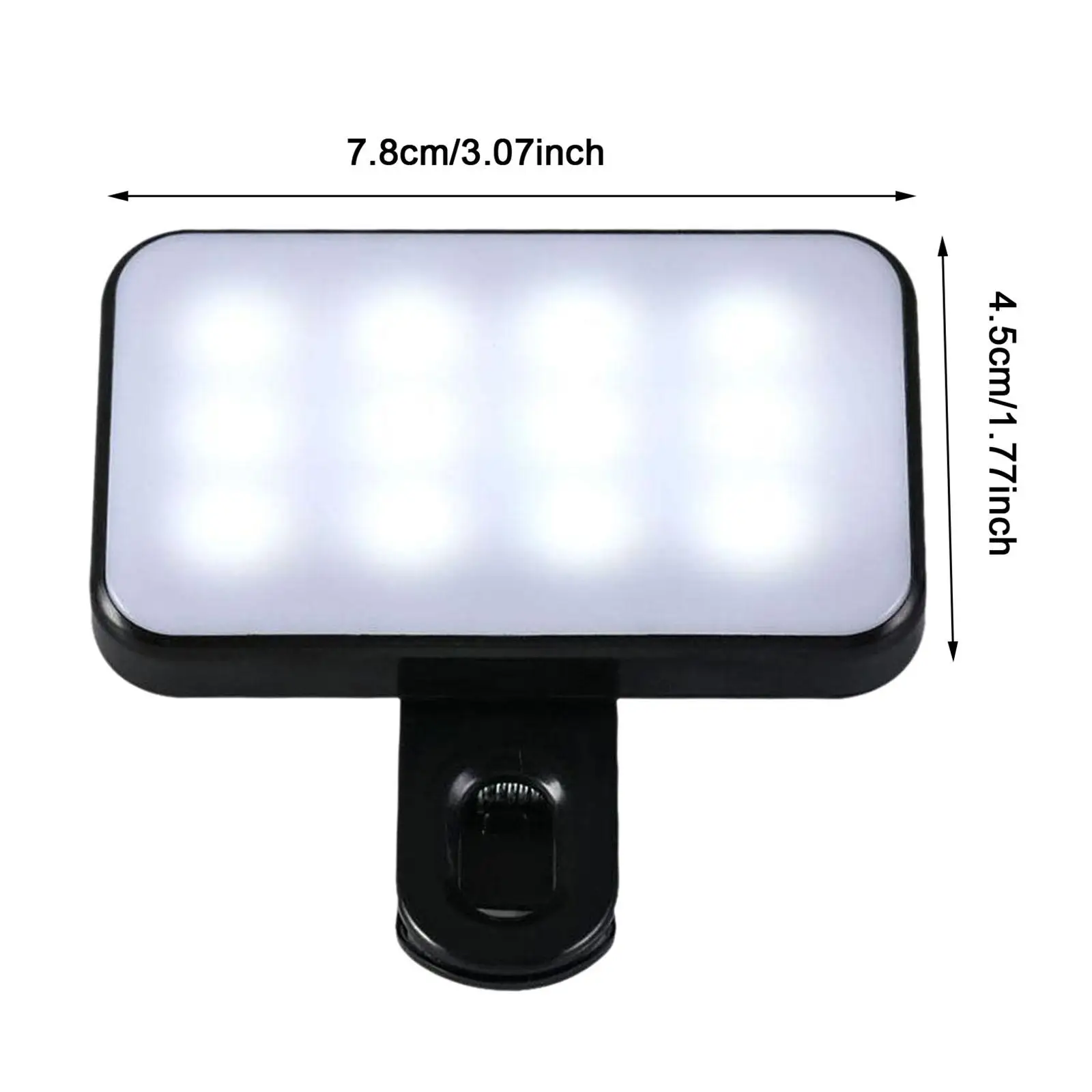 Selfies Fill Light with Clip Portable for Phones Working Tablet Phone Makeup Video Conference Working