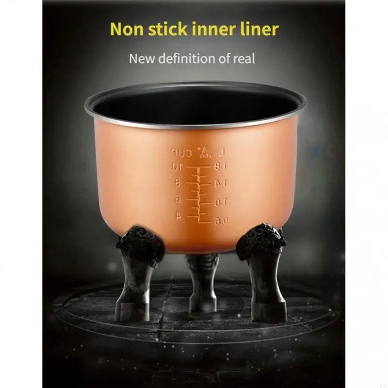   Stainless Steel Rice Cooker Inner Container Replacement Nonstick Cooking Pot for Home Cooking Kitchen Appliances view 5