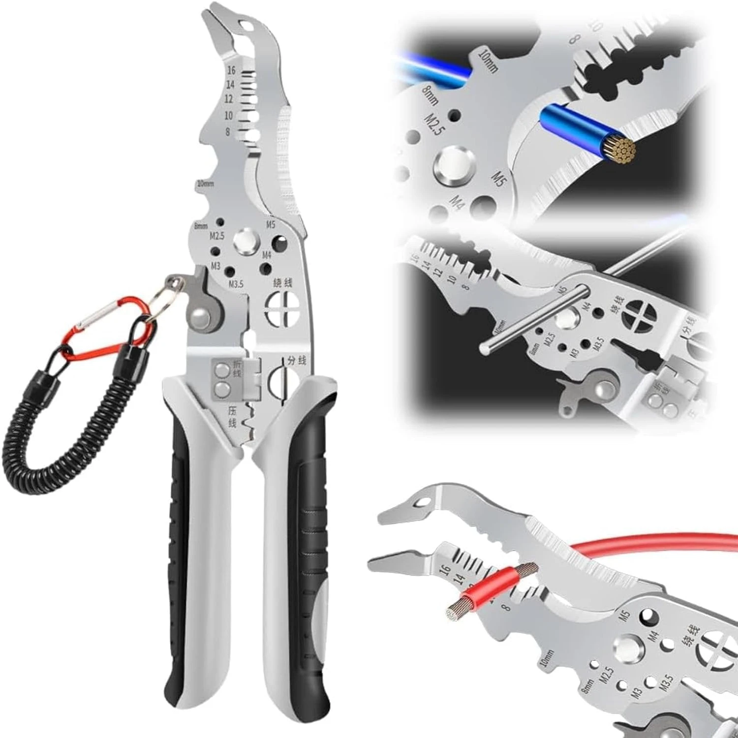 

Durable Professional Heavy Duty Top Grade Wire Stripper Crimper Pliers for Electrical Engineers - Premium Quality Handheld Tool