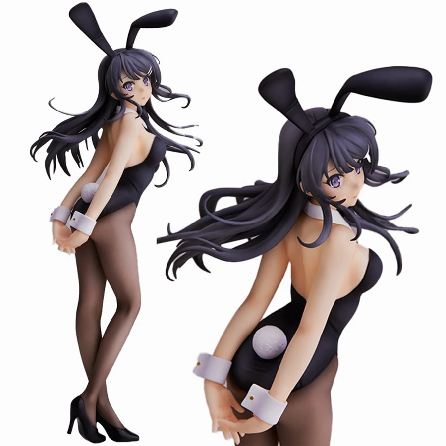 24cm Bunny Girl Sakurajima Mai Action Figure Seishun Buta Yarou wa Bunny Girl Senpai no Yume wo Minai Anime Figure PVC Model Toy