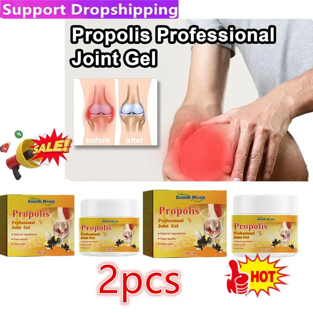 2pcs 50g Professional Joint Bone Therapy Gel Bee Venoms Propolis Treatments Gel Bee Venoms Gel For Legs Hands Arms Feet