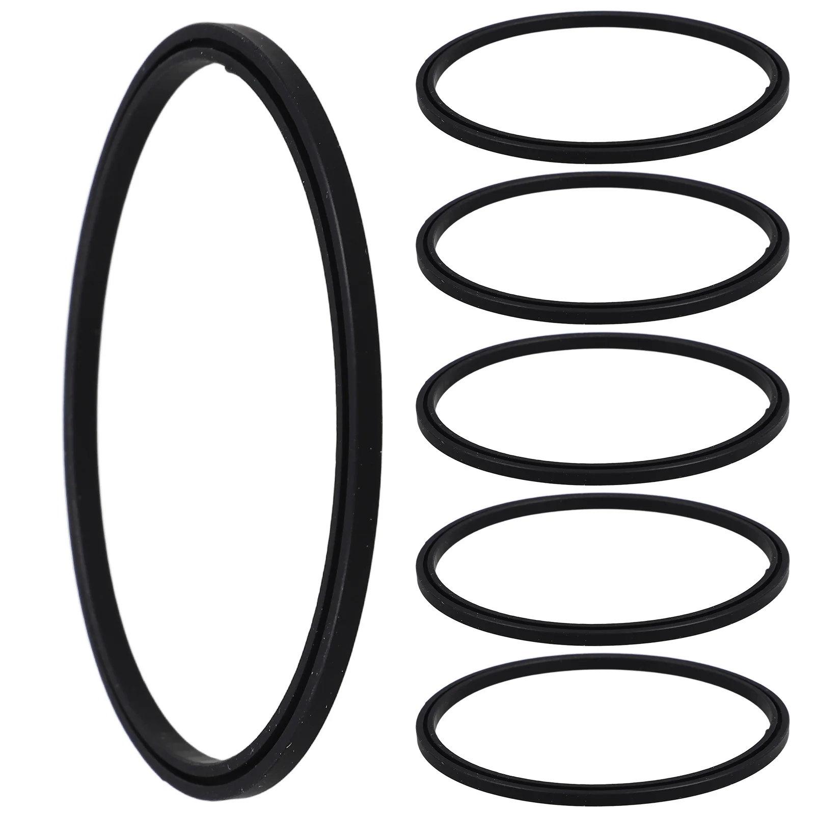 

6 Pcs Sealing Ring for 16 to 20oz Bottles Silicone Gasket Black Travel Insulated Container Lid Replacement Efficient Bottle