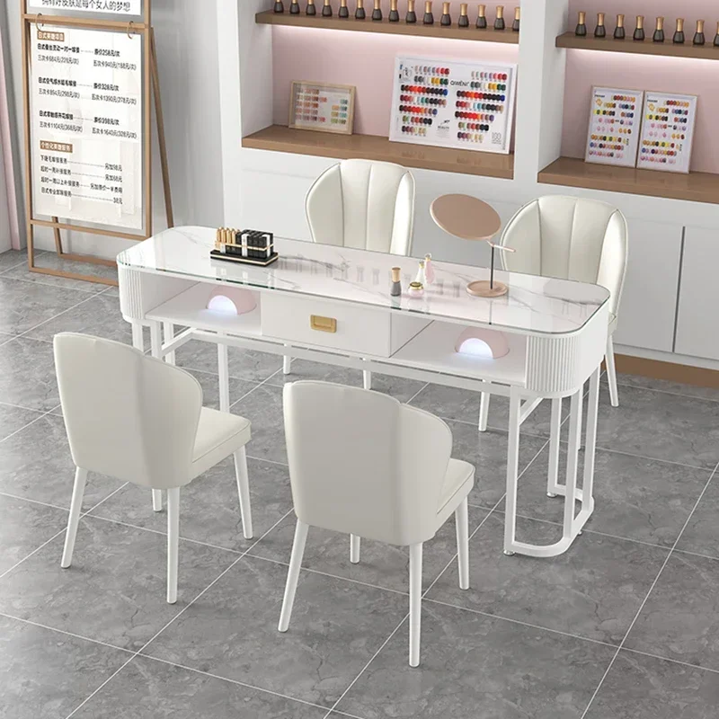 Corner Tables Nail Salon Furniture Desk Pedicure Nails Professional Table Makeup Organizer Manicure mesas de manicura nail desk