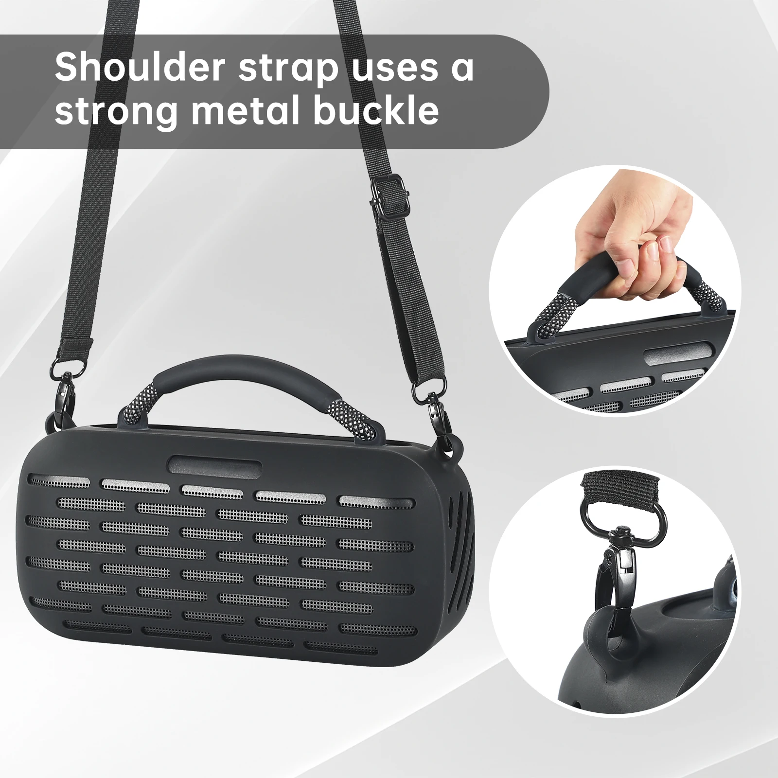 Silicone Cover Case For Bose SoundLink Max BT Portable Speaker Handle Cover Case Anti-Scratch Protect Sleeve Speaker Accessories