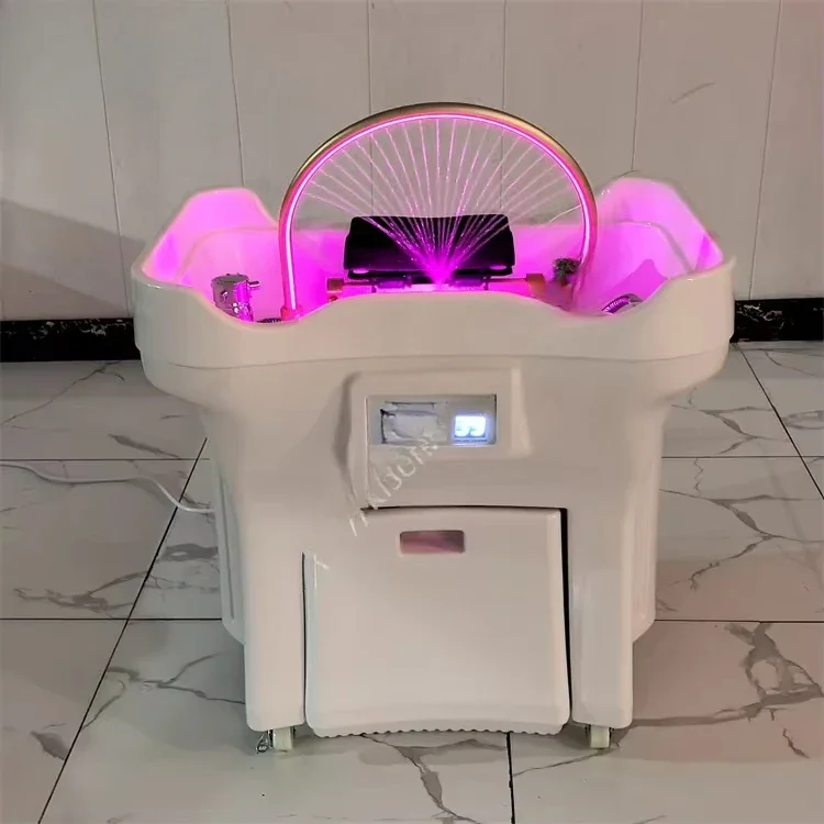 New Model Pipeless Luxury Shampoo Bed with Fashion ABS Material No Pipes Portable Durable Shampoo Basin