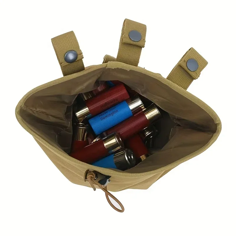 Bolsa táctica MOLLE con cordón – Almacenaje plegable para cargadores - imagen 4