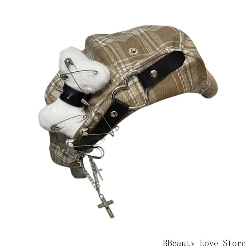 قبعة داكنة للرسام الجديد، قبعة عصرية بريطانية، قبعة سائقة أجرة للاستخدام اليومي #4