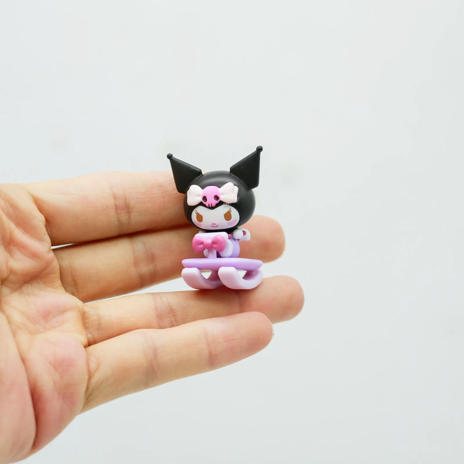 Sanrio personagens mini figura cadeira de balanço brinquedo caixa cega olá kitty minha melodia kuromi pochacco cinnamoroll boneca crianças presente