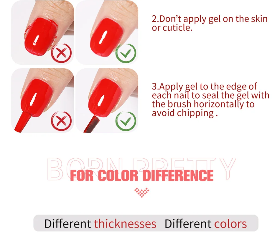 BORN PRETTY 15ml Jelly Nude Rubber Base Gel Natürlicher Milchweißer Klarer Semi-Permanenter Selbstnivellierender Soak-Off UV LED Gel-Lack – Detail 14