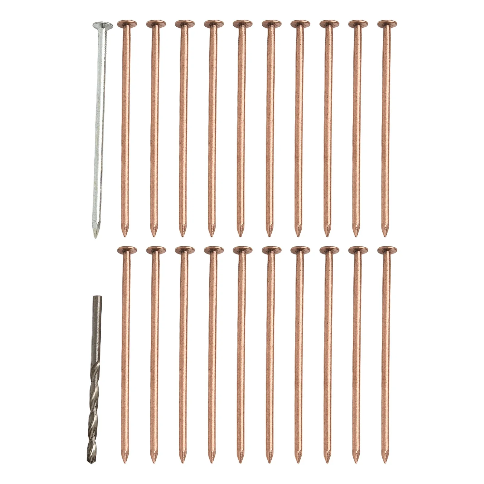 DIY Tree Removal 3.15-inch Nails Tree Killer Spikes Tree Killer Stump Removal Hardware 20pcs Package Drill Bit Included