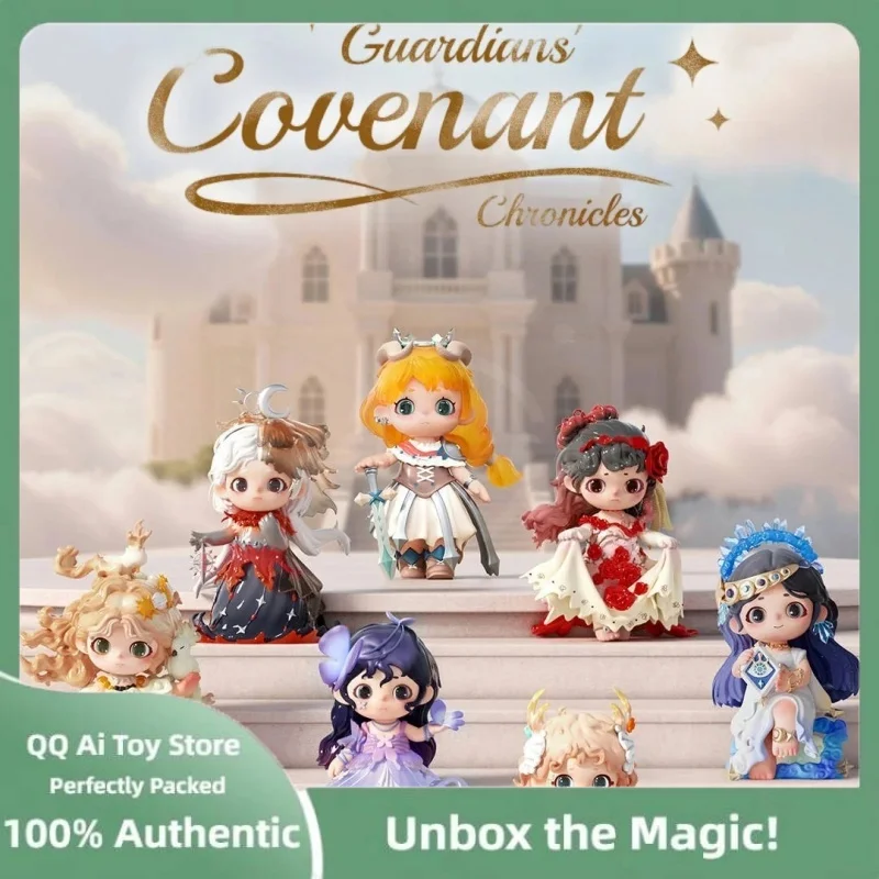 

Новинка 2025, серия Heyone Qiao Guardians' Covenant Chronicles, слепая коробка, кавайная аниме-фигурка Caixa Caja Surprise Mystery Box