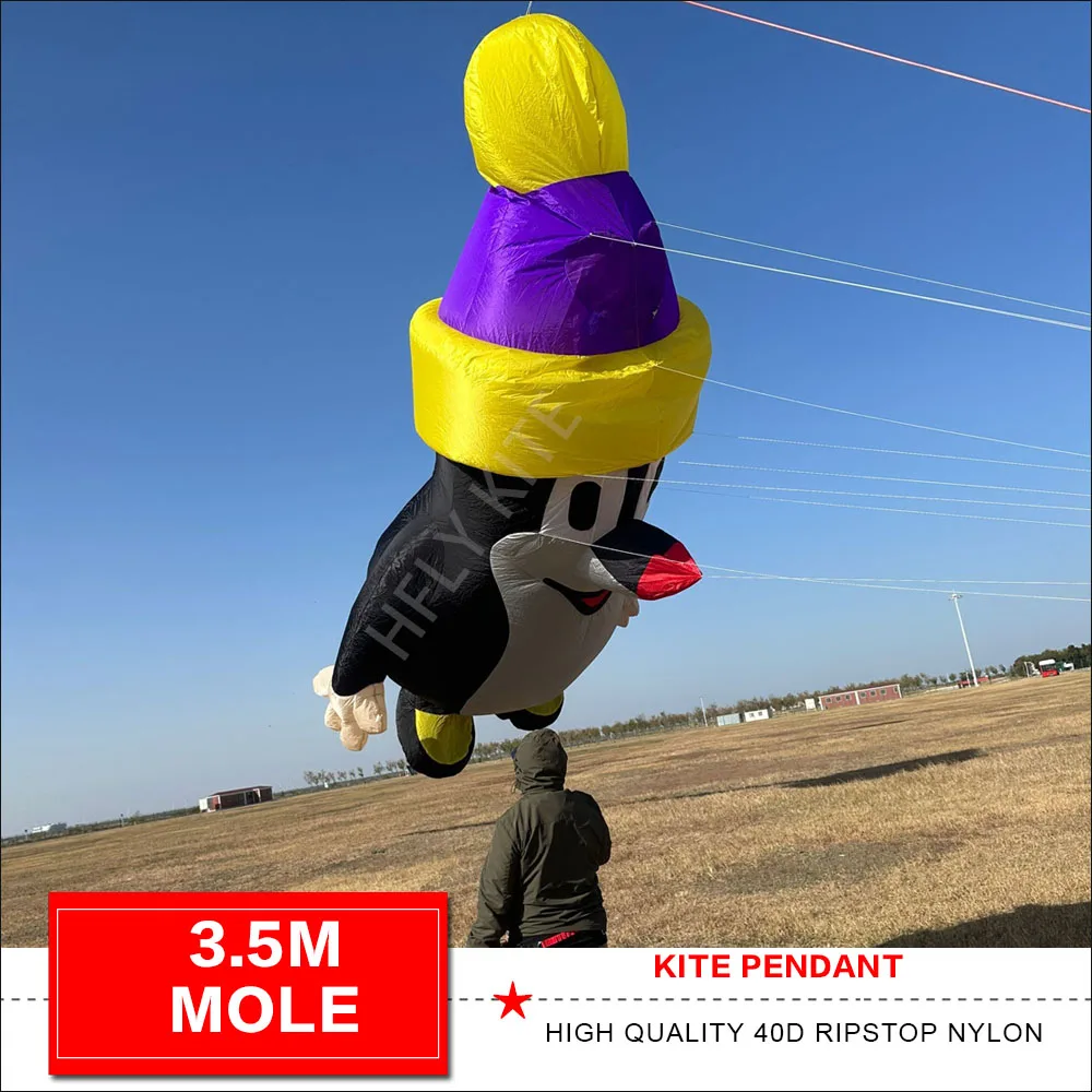 NEW ARRIVAL 3.5M mole line laundry  soft inflatable kite