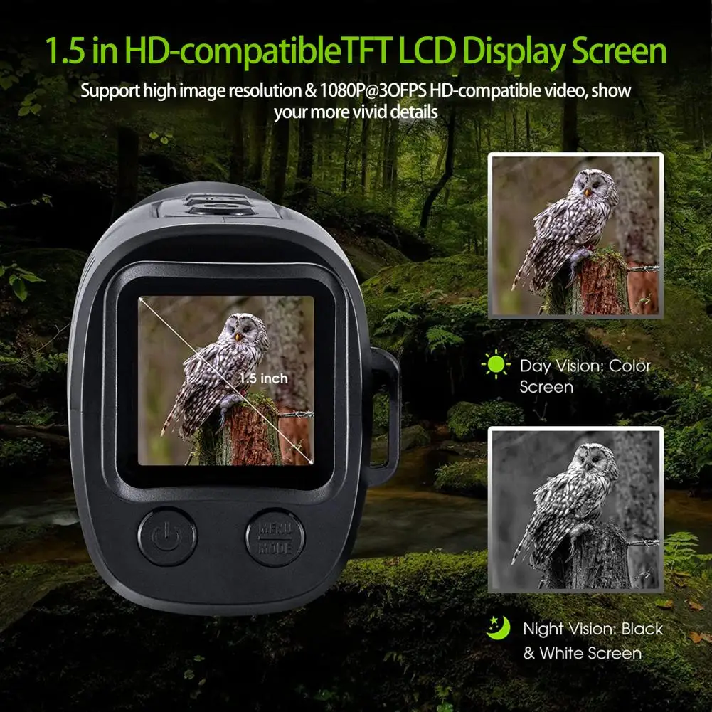 

Легкий уличный монокуляр, портативный регулируемый водонепроницаемый цифровой прибор ночного видения, разведка