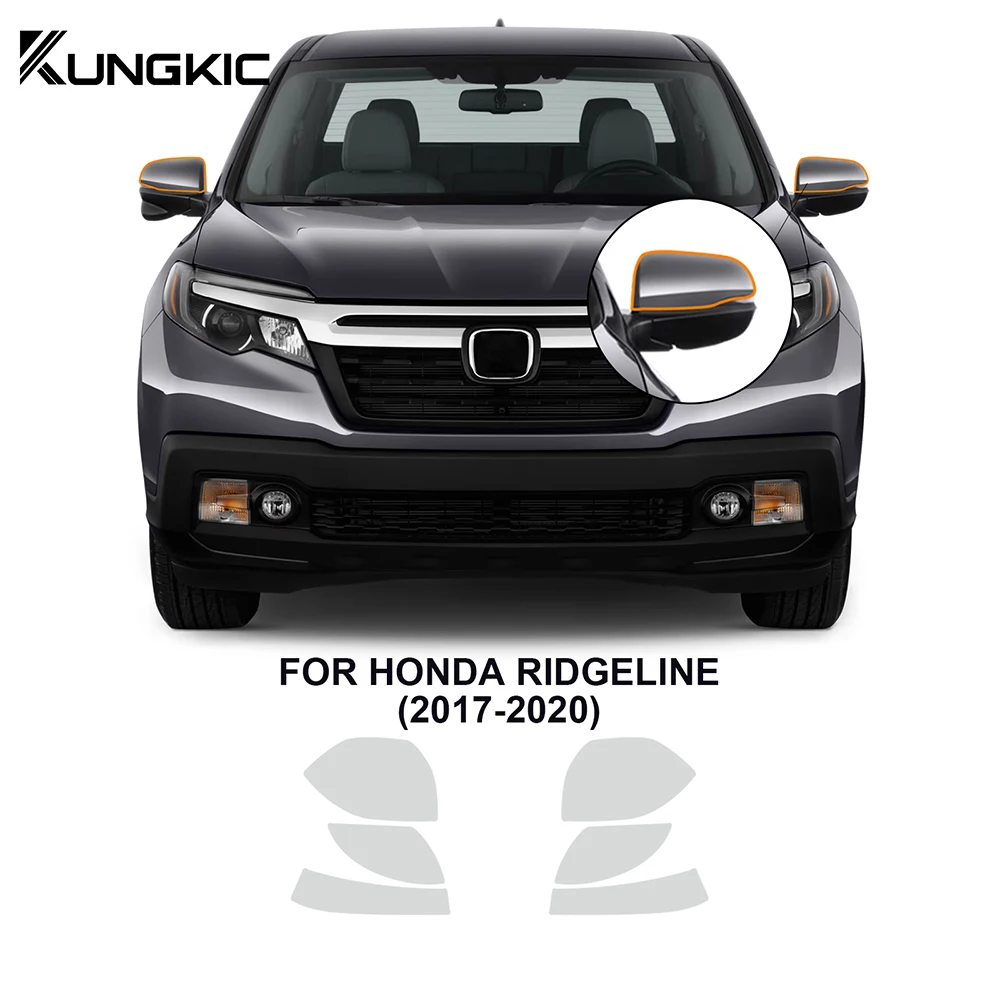 KUNGKIC for Honda Ridgeline 2017-2020 Pre Cut Paint Protection Film Clear Bra PPF TPU 8.5mil Invisible Headlight Sticker Film