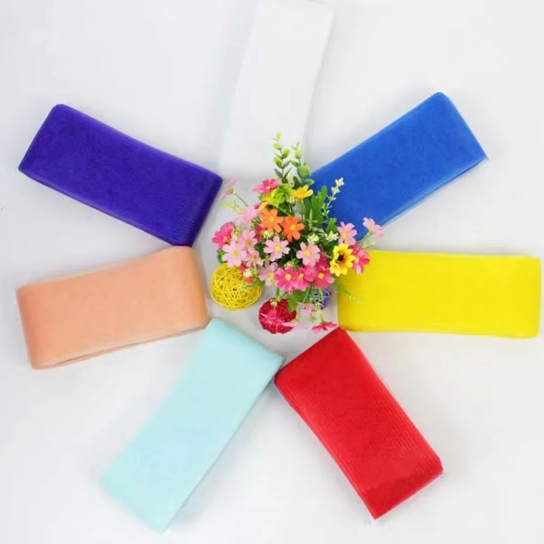 Assorted Colors Stretch Horsehair Crinoline Braid Mesh Trim DIY Sewing Material for Wedding Dress Stage Costume Hat Making view 5