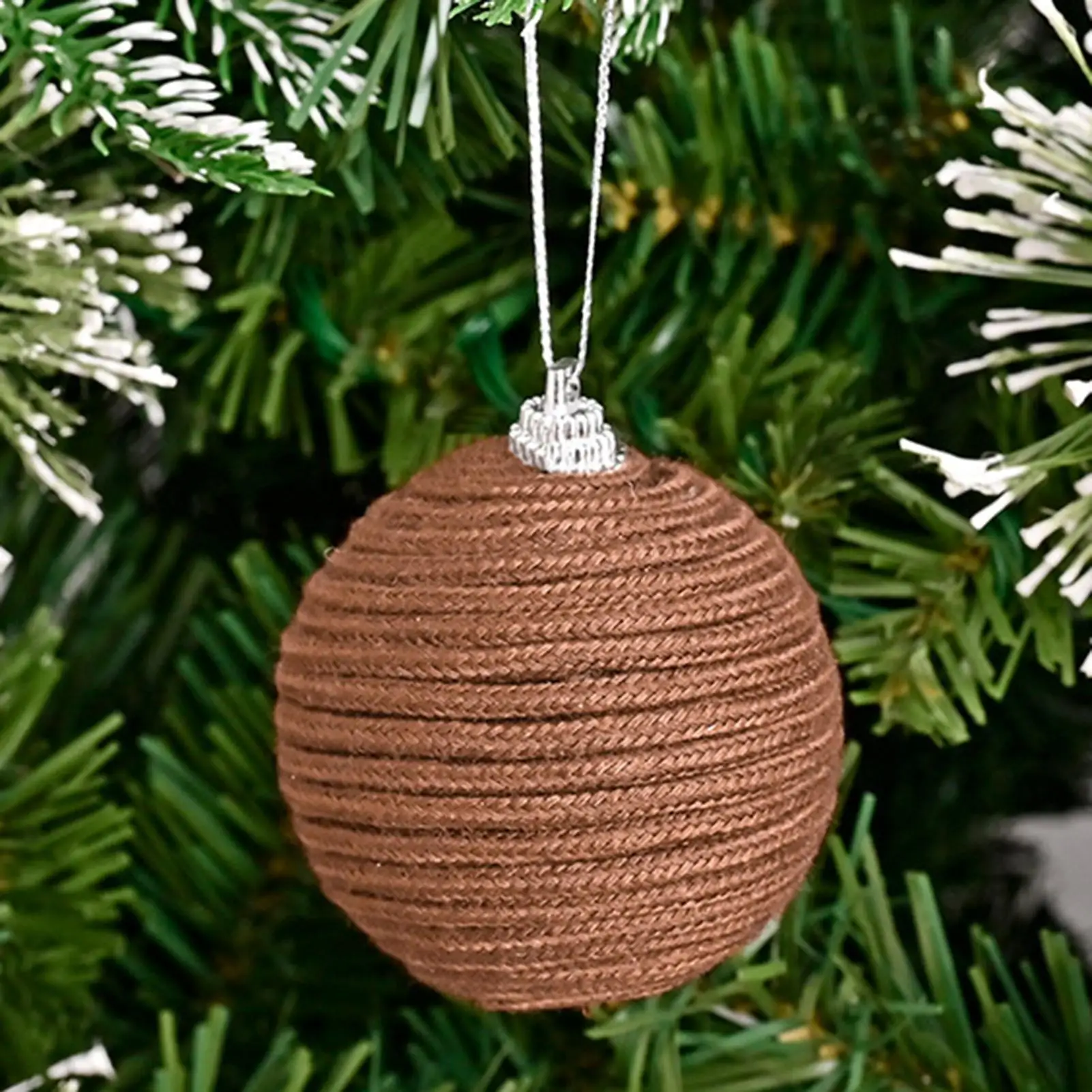 

Рождественские шары, 12 шт., деревенская хлопковая веревка, домашний декор, украшение для рождественской елки для ванной комнаты, дома, зимняя прикроватная тумбочка