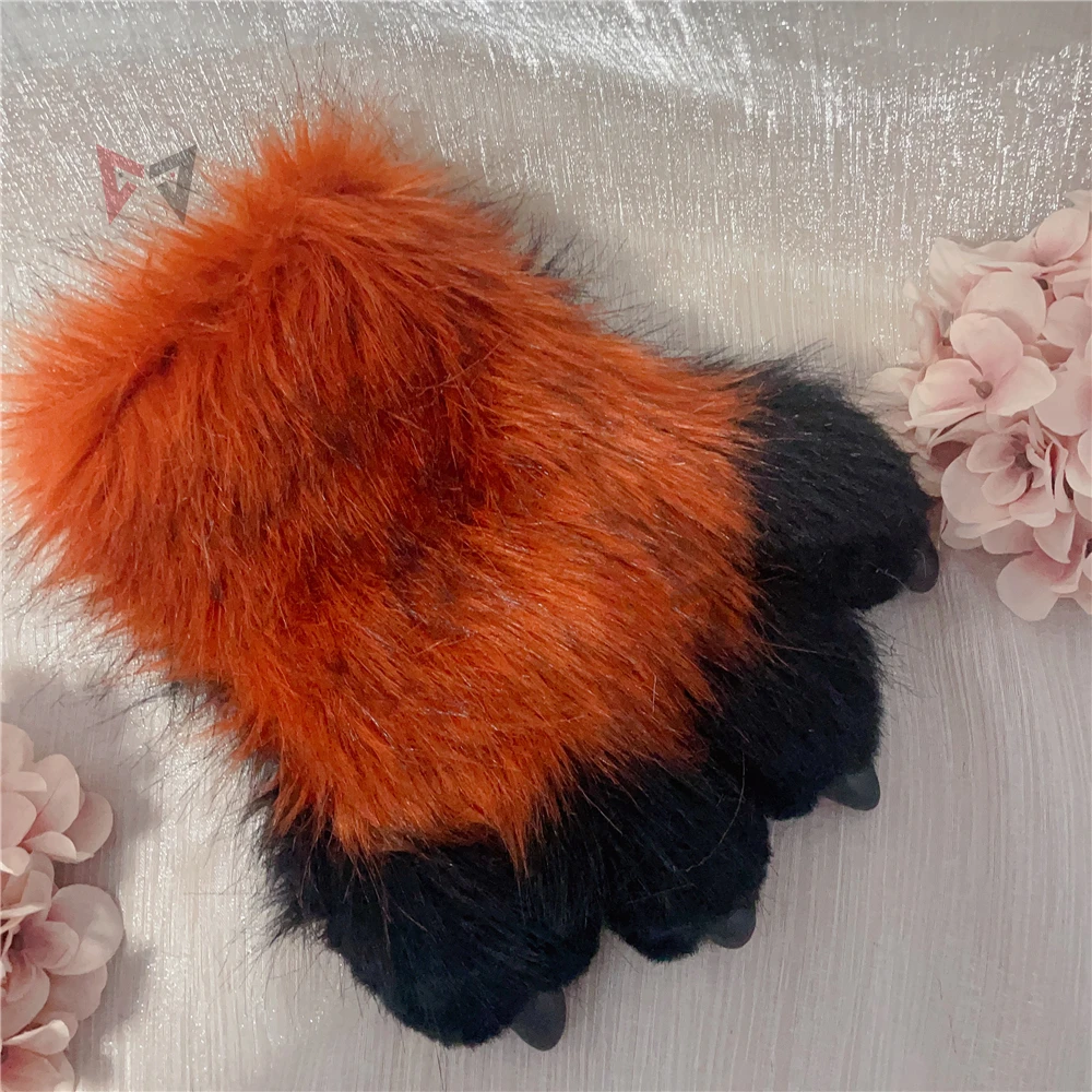 New Beast Fursuit Vulpes Vulpes Crimson Fox Cosplay Beast Claw Paw Nails Hand Covers Costume Accessories Custom Made