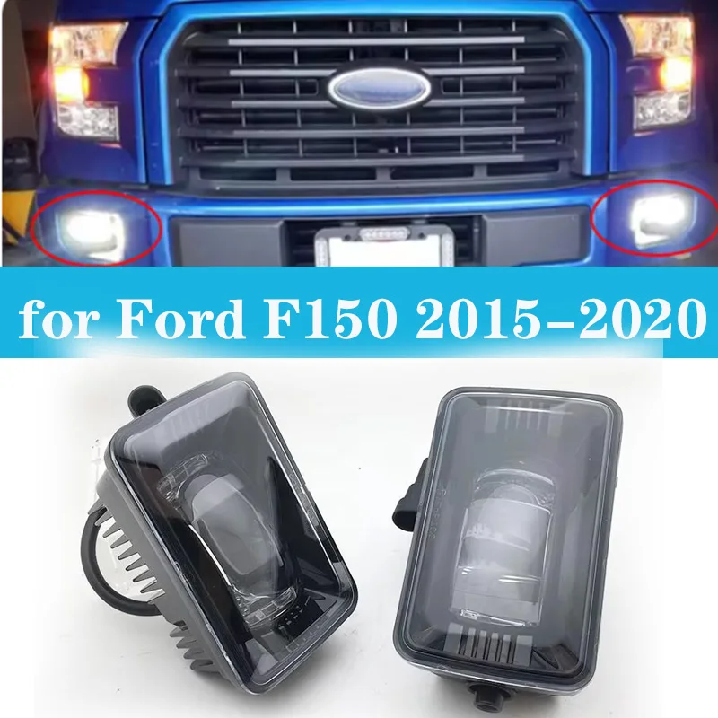 

4'' LED Fog Lights, For Ford F150 Fog Lamps 2017-2018 Super Duty 2015-2019 For Ford F-150 Rectangular Fog Light Assembly LED Car
