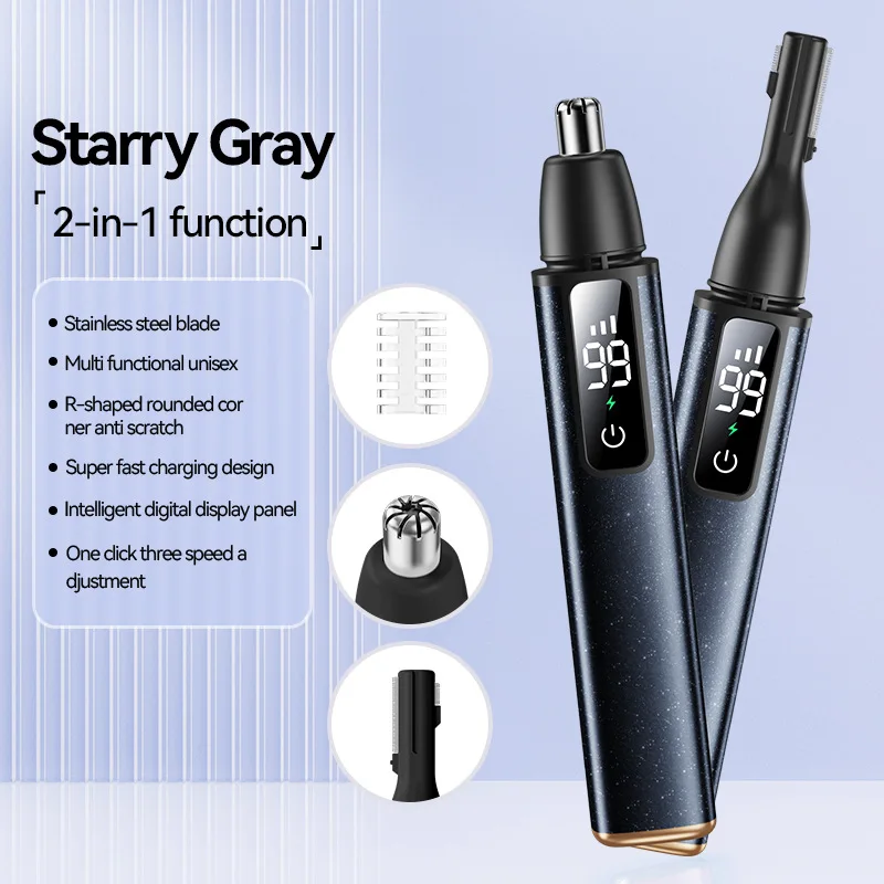 Electric Nose Hair Trimmer High Speed Motor Hair Remover Lips Eyebrows Razor Portable Clipper Trimmer For Men and Women