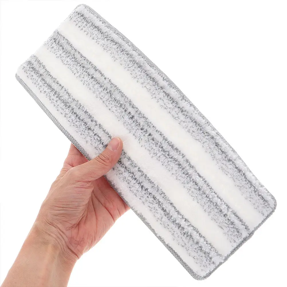 5Pcs Self-Adhesive Reusable Mop Refill Pads Striped Design for Wet Dry Floor Cleaning Efficient Flat Mop Heads Hardwood Laminate