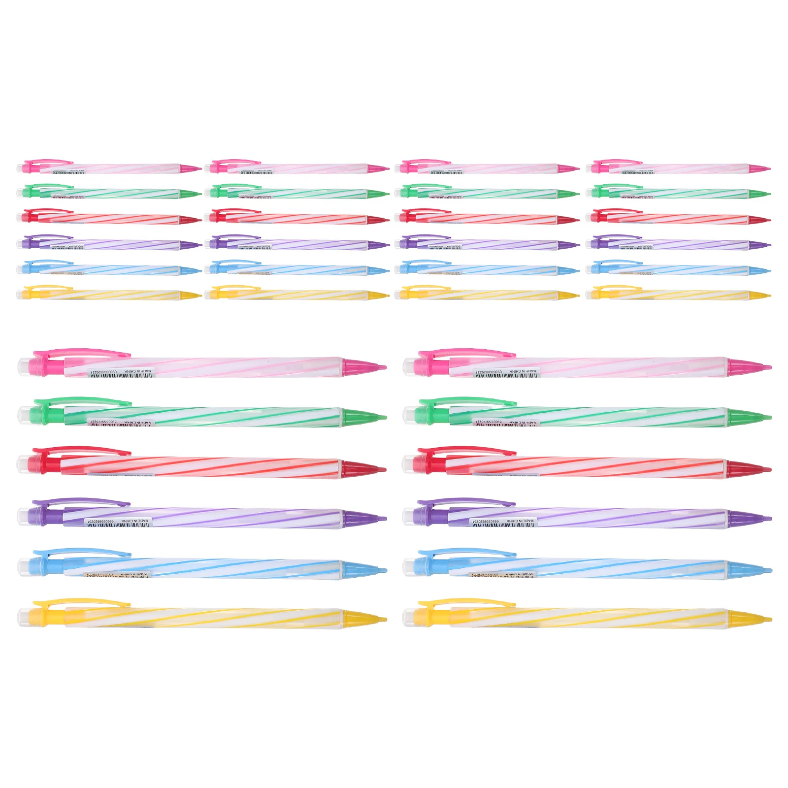 

36 шт. механические карандаши, прозрачные 0,7 мм, милый самозатачивающийся ластик, студенческие принадлежности для письма, рисования, классные принадлежности