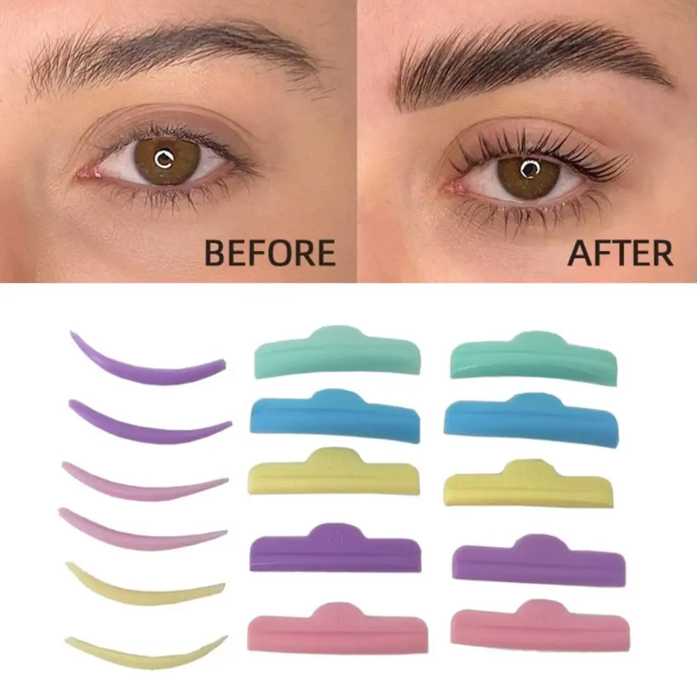 Eyelash Growth อุปกรณ์แต่งหน้ารีไซเคิล Lashes Rods Shield ซิลิโคน Eyelash Perm Pad 3D ขนตายก Eyelash Curler เครื่องมือ