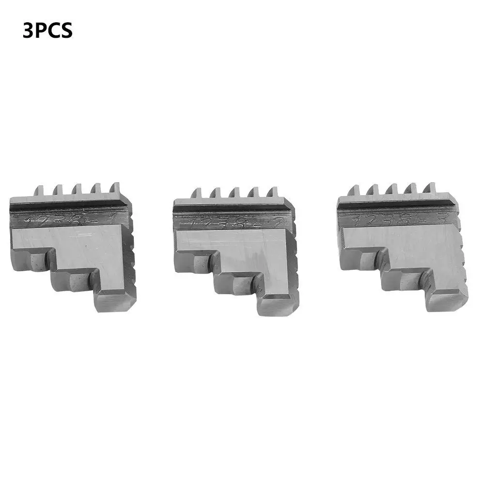 3Pcs Self-Centering 3-Jaw Chuck Clamp K11-80 Accessories for Metal Lathe - Precision Metal Processing Tool