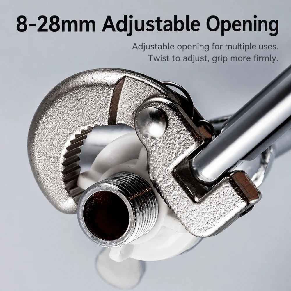Multi Function Plumbing Wrench Wide Caliber Single Hand Grip Bathroom Tool All Match Spec Extended Body Shower Fitting Tool