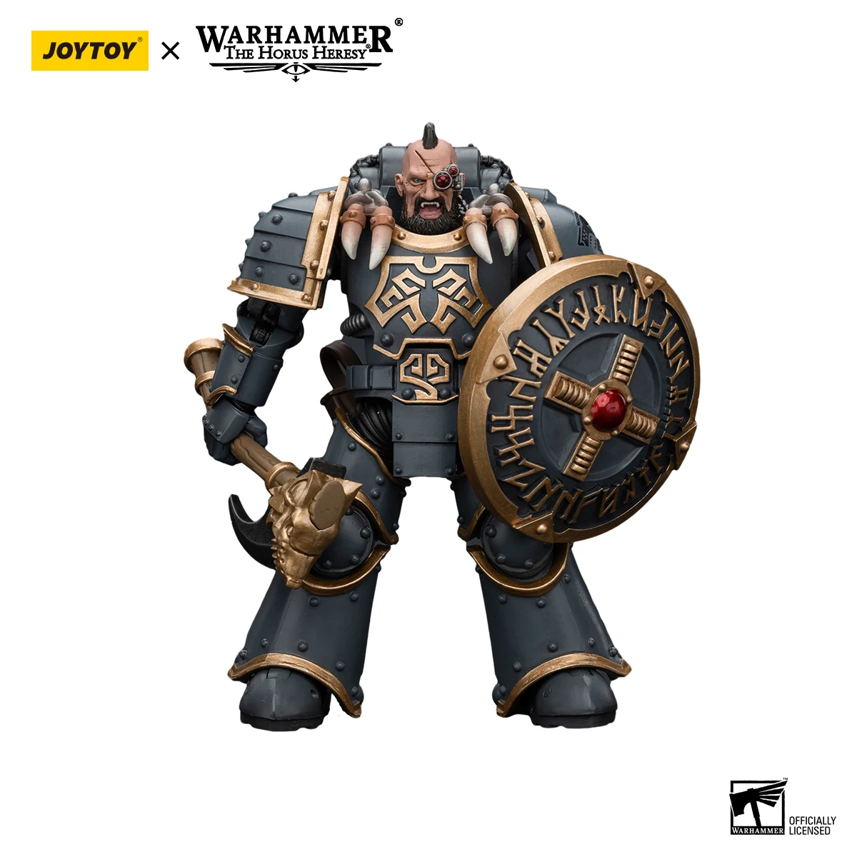 

Фигурка JOYTOY Warhammer 30K 1/18 Space Wolves Grey Slayer Pack Huscarl, аниме-модель в стиле милитари