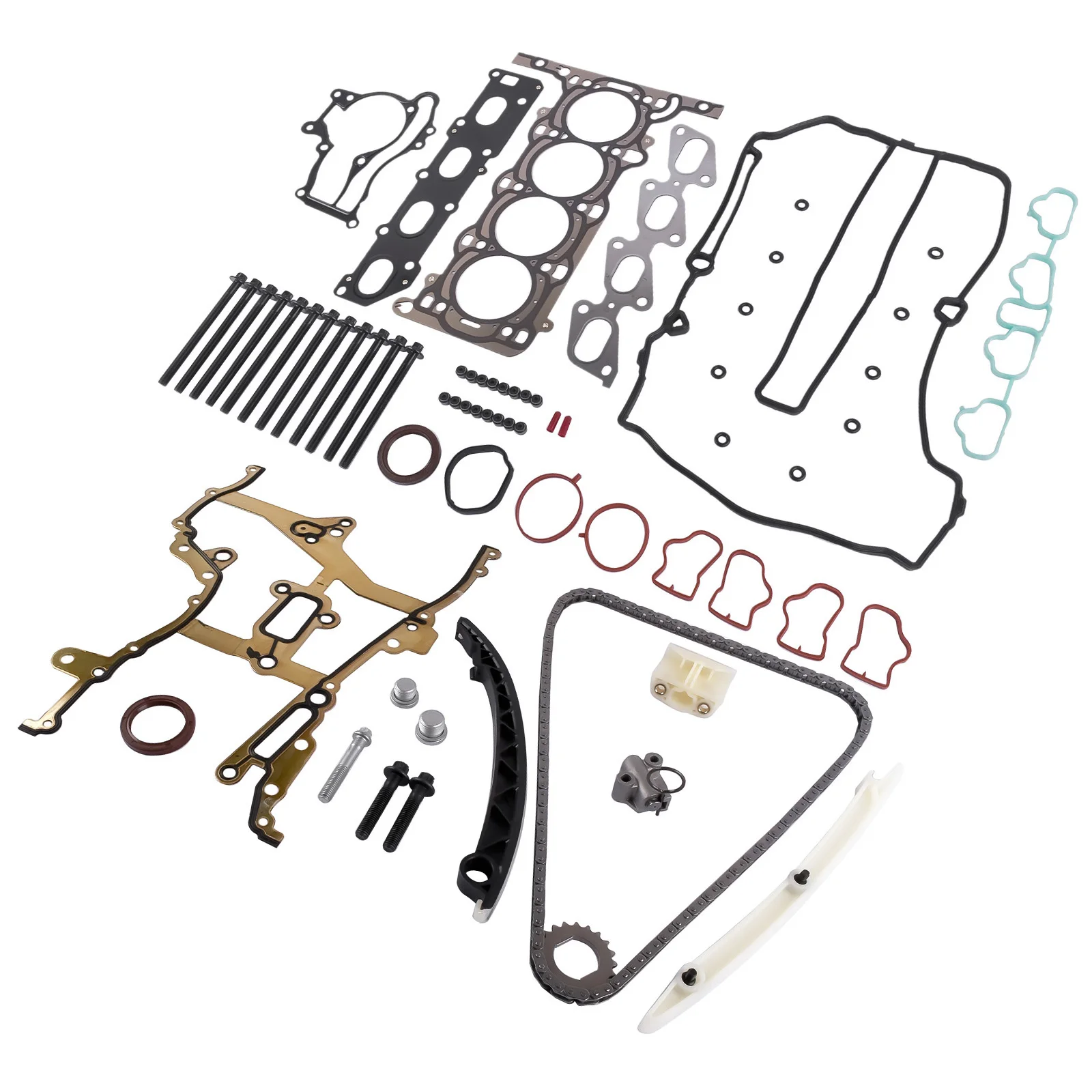 Set guarnizione testata e catena di distribuzione AP02 Nuovo per Opel Astra J Corsa D Meriva B 1.2 1.4 A12XER A14XER A12XEL A14NEL A14NET