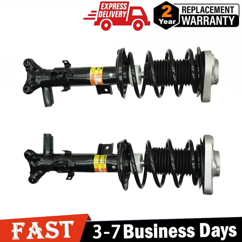 2x Front Shocks Struts with ADS For 2013 Mercedes W218 W212 RWD CLS63 E63 AMG