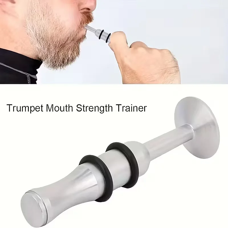 Entrenador de Embocadura para Trompeta, Entrenador de Fuerza Bucal, Dispositivo de Entrenamiento para Fortalecer los Músculos Labiales para Trompeta, Corneta, Trombones, Saxofones