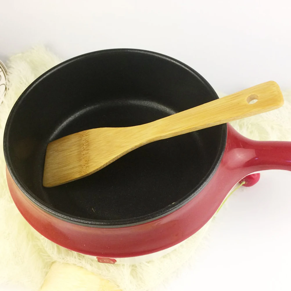 

10Pcs Bamboo Kitchen Tools Non-Stick Spatulas Practical Cooking Essentials Bamboo Shovel Cooking Spatula