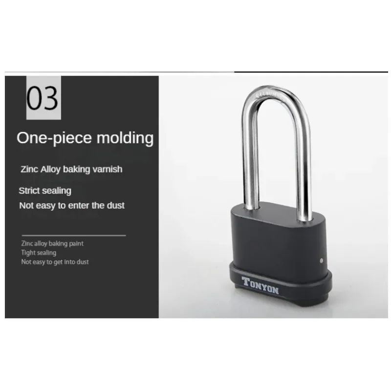 Zinc Alloy 4 Digit Hardened Shackle Weatherproof Outerdoor Locker Safety Combination Padlock