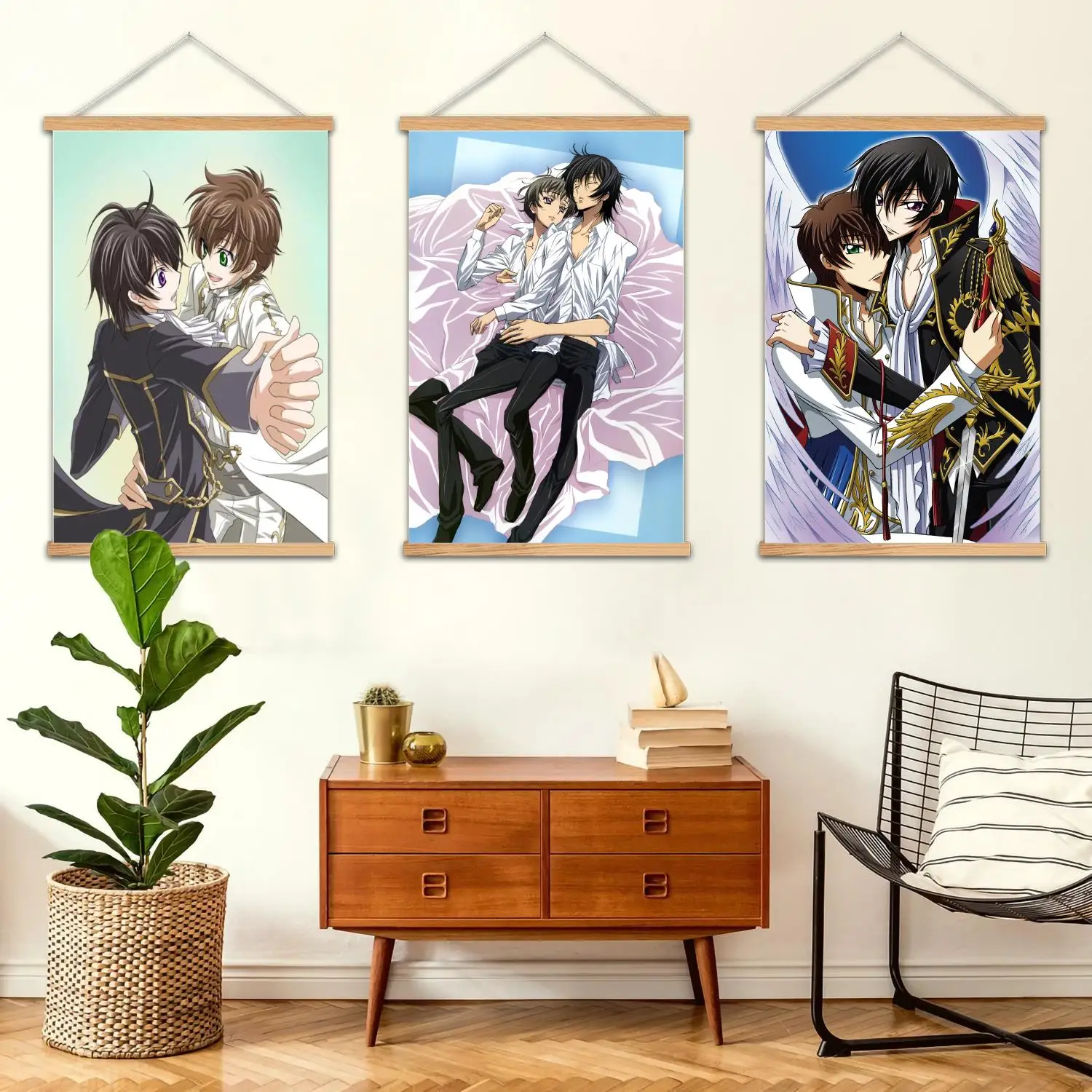 

gay anime Framed Wall Painting Canvas Art Poster and Wall Art Modern Family Bedroom Decor Posters,Decorative painting