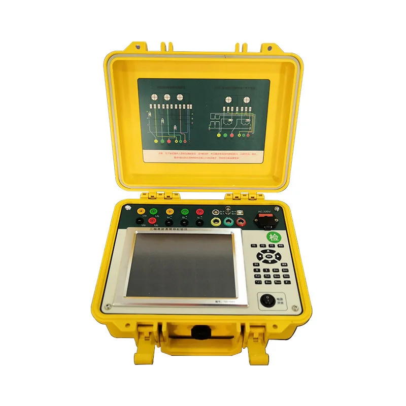 

Three-phase energy meter field calibrator 0.05-level power quality analyzer