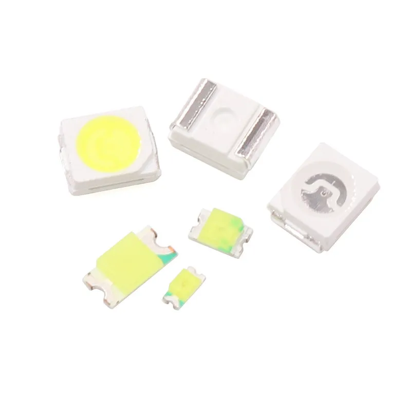 0603 0805 1206 0402 SMD LED Red Yellow Green White Blue Orange light emitting diode 100pcs/lot