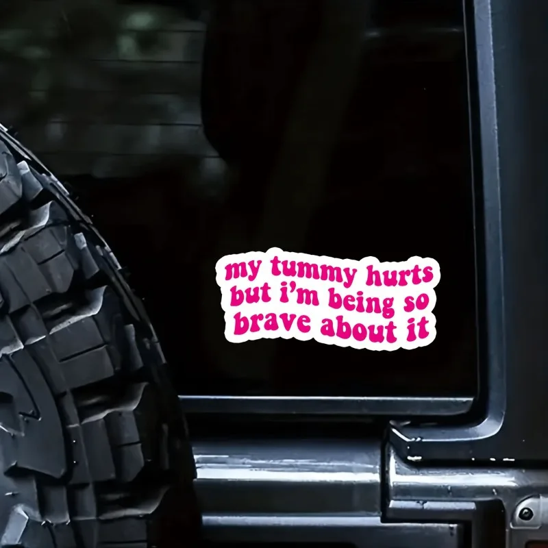 

2 шт. виниловые наклейки «Мой желудок, но я храбрый» — для автомобилей/ноутбуков/черметок (Рождественское издание)