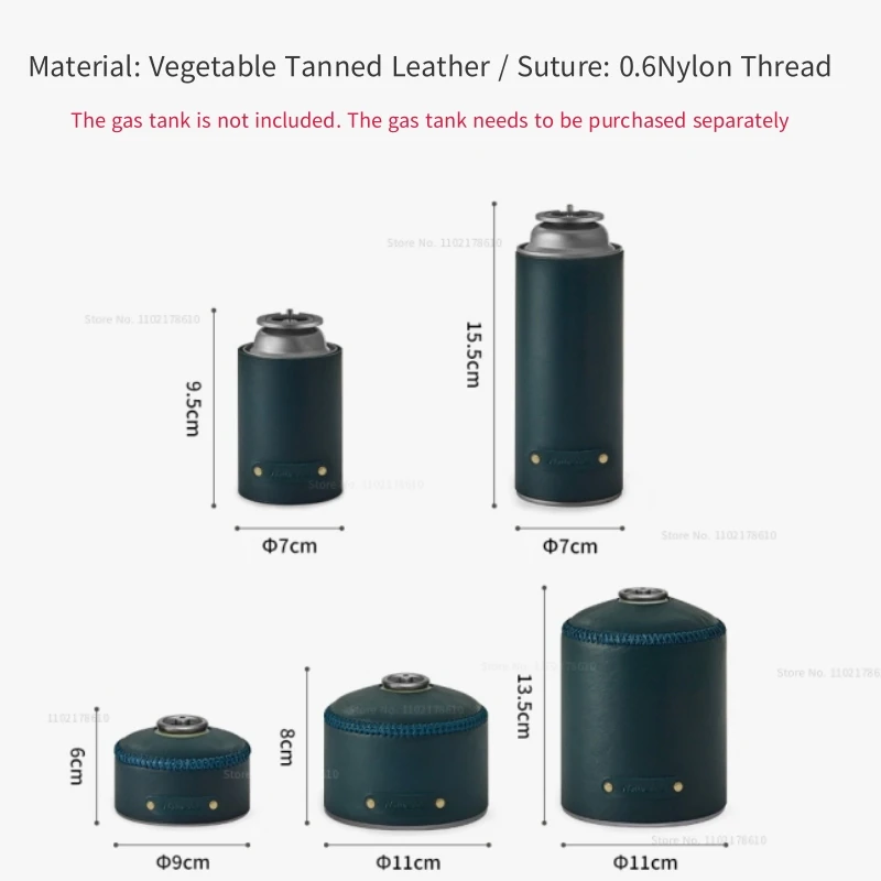 Naturehike Kemping Zbiornik gazu Skórzane etui Pokrowiec ochronny na kanister gazu BBQ Piknikowa torba ochronna na butlę z paliwem Sprzęt kempingowy