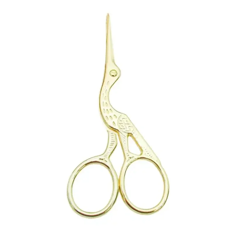 Crane Mouth Scissors Retro Cross Stitch Antique Black Vintage Cute Small Sewing Scissor Fishing Thread Cutting DIY Fabric Shears - view 6
