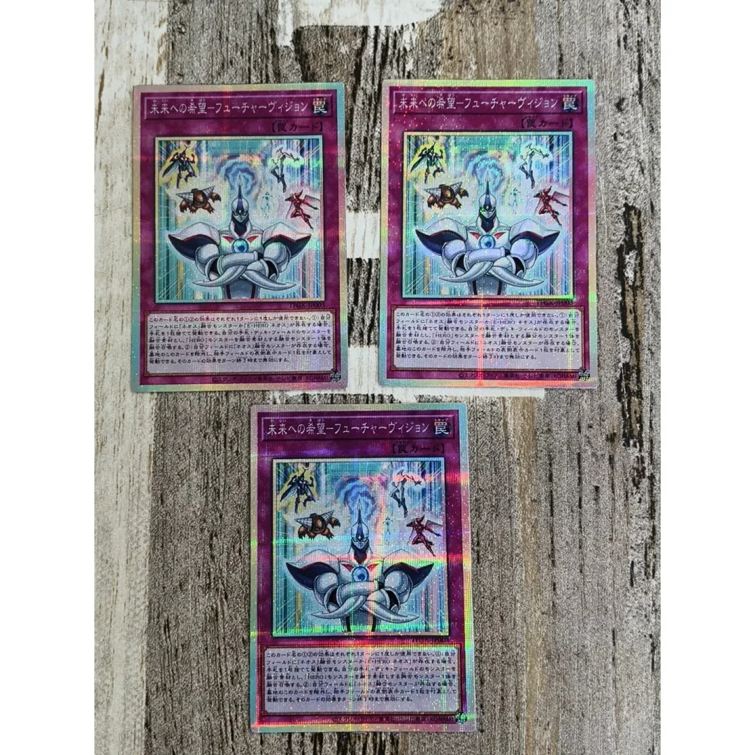 3pcs Yu-Gi-Oh！DIY September Annual Box Silent Magician Holographic Shatter Flash Card Out of Frame Game Anime Collectible Card