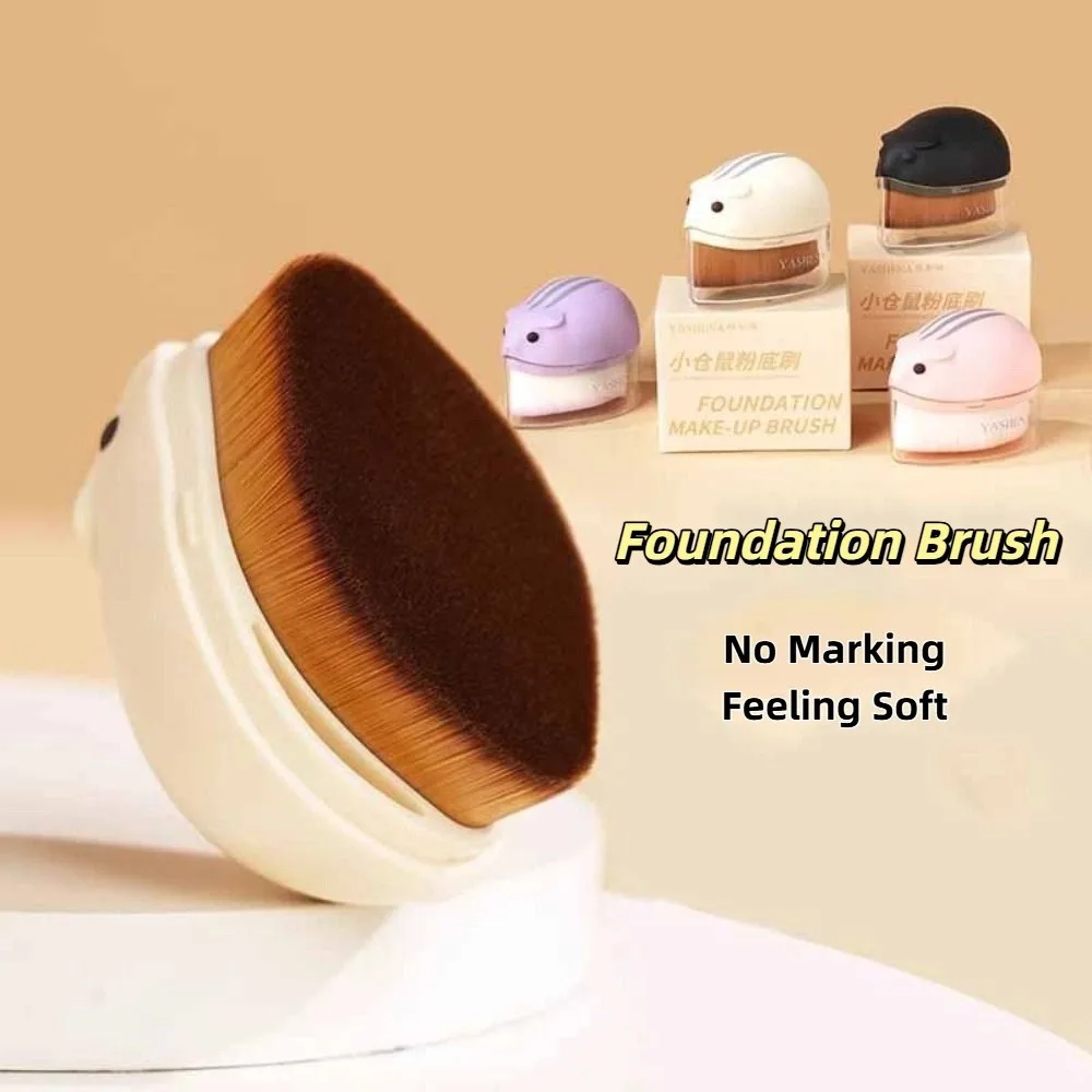 Pinceau de maquillage Hamster à la mode, outil de maquillage cosmétique, poudre, fard à joues, beauté, Contour, lavage du visage, voyage