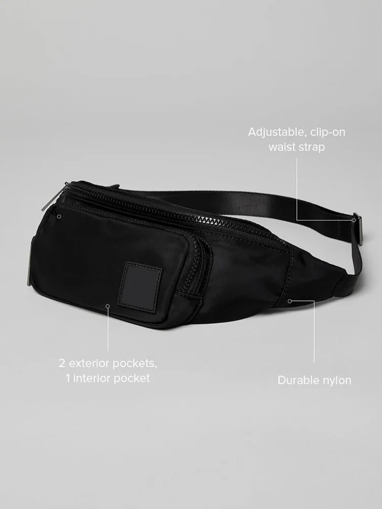 a？？yoga waist bag with full logo new simple and fashionable women's crossbody waist bag multifunctional mobile phone bag