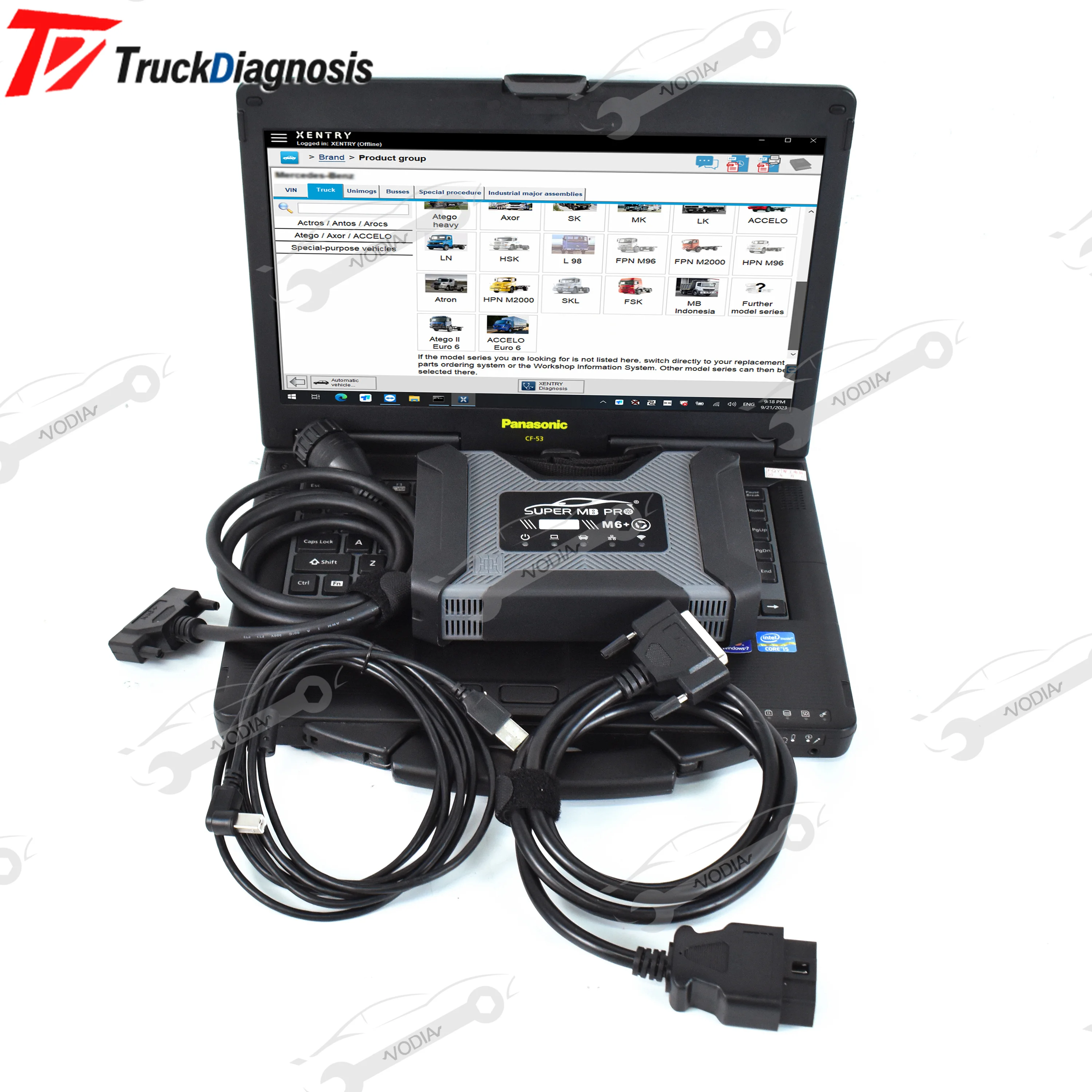 

Super MB pro M6+PRO DOIP Diagnostic Tool for Benz Car & Truck+cf53Laptop