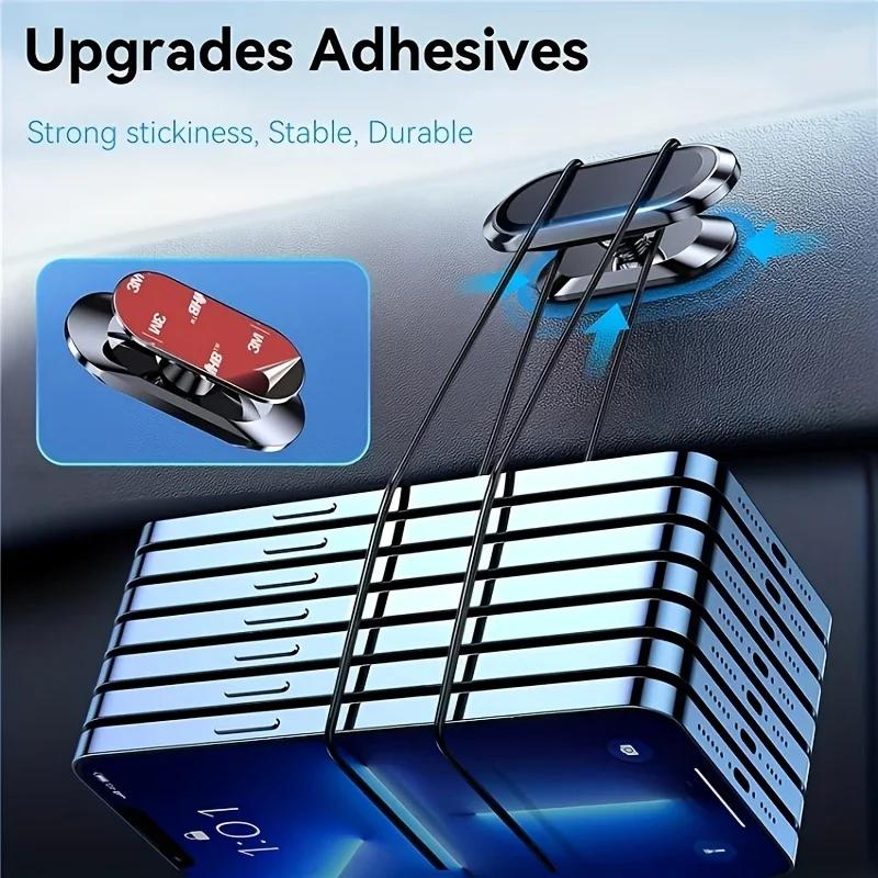 

Magnetic Car Phone Mount, [8 N52 Magnets][Extra-Strong Magnets][2 Metal Plates] Dashboard Phone Mount