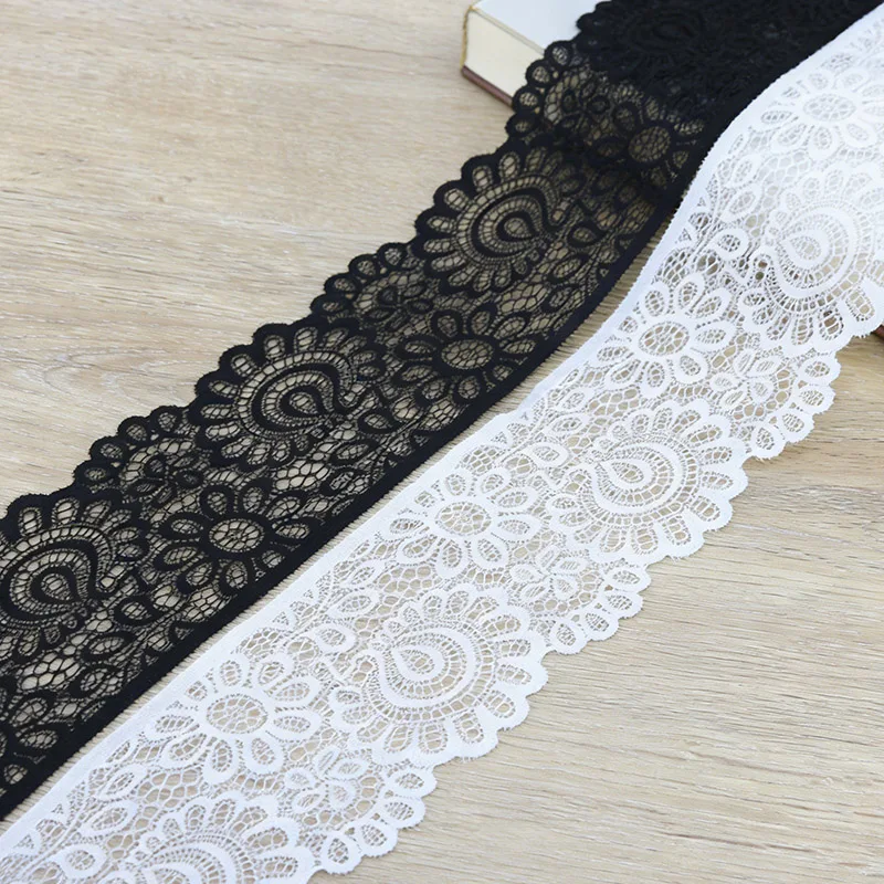 9cm Elastische Spitze Nähzubehör für Kleidung, Hüte, Handarbeit und DIY – Detail 3