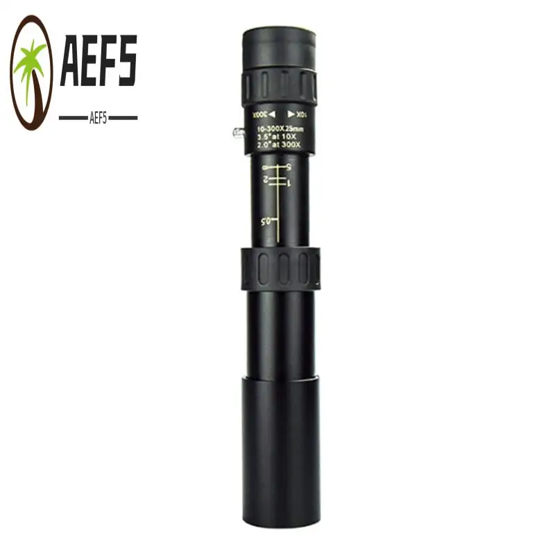 

AEF5-металлический однотрубный телескоп с зумом 10-300X25 HD, портативный профессиональный телескоп-монокуляр дальнего действия для охоты на открытом воздухе