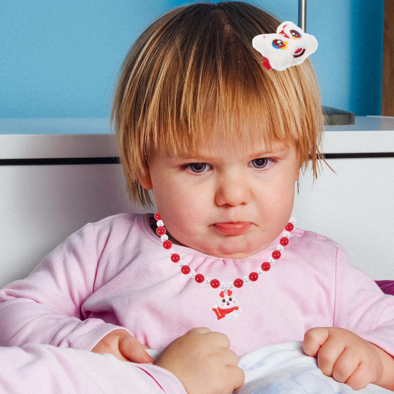 ชุดเครื่องประดับเด็กผู้หญิง 1 ชุด สร้อยคอ สร้อยข้อมือ ของขวัญวันเกิดสุดน่ารัก เครื่องประดับสำหรับเด็กเล็ก สร้อยคอสำหรับเด็กผู้หญิง