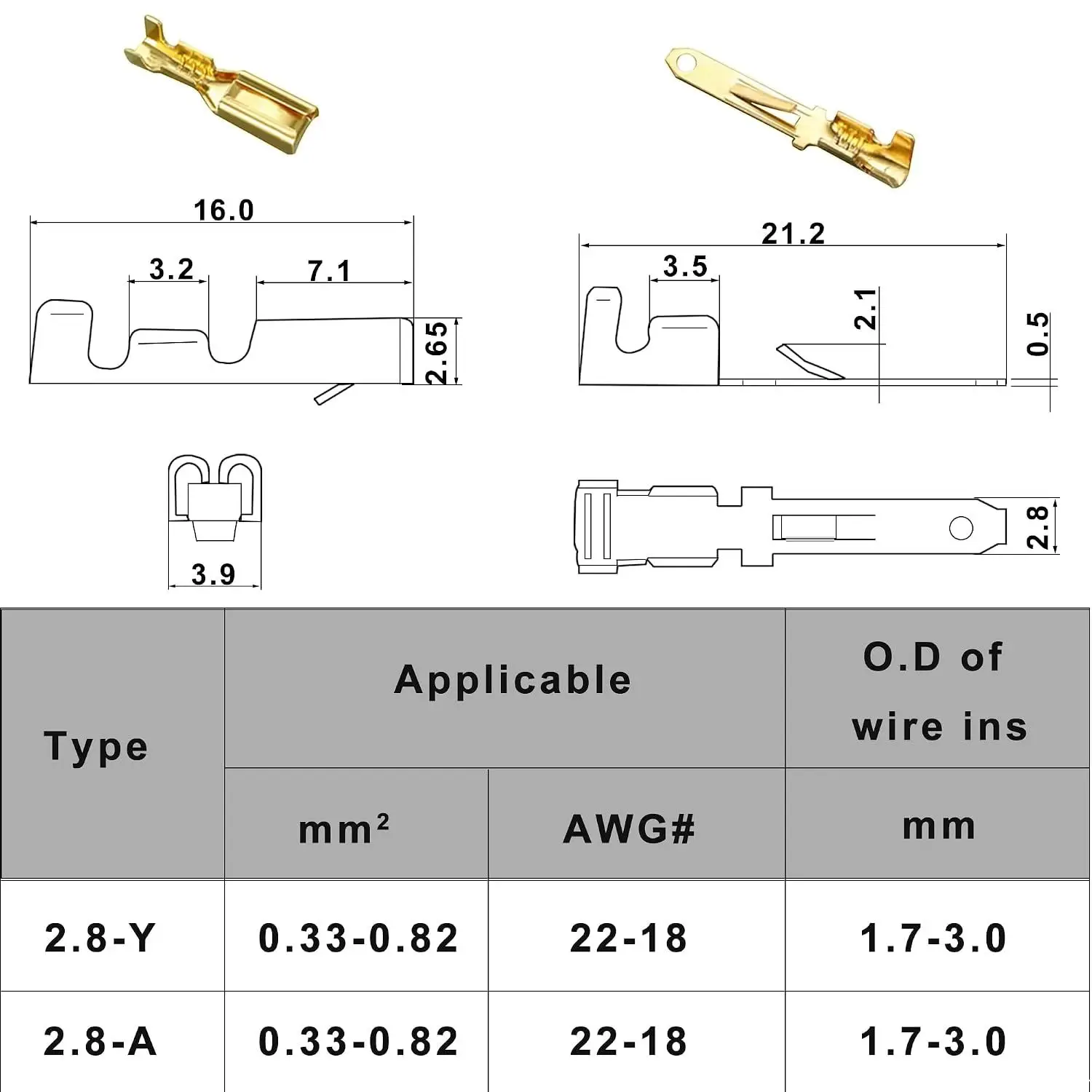 2P 3P 4P 6P 9P Male and Female Connector 2.8mm Motorcycle Electric Vehicle Connector 580PCS Car Connector Kit